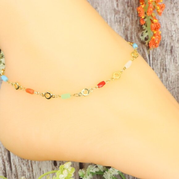 Dainty Anklet for Women – Elegant Everyday Jewelry & Perfect Gift | MLCRC1931 - Picture 9 of 10
